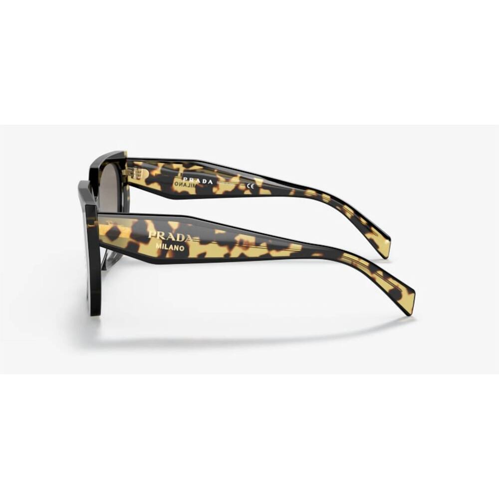 NEW PRADA women's pr 15ws 3890a7 sunglasses in black/medium tortoise - Picture 2 of 5